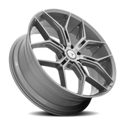 Asanti Black Label Monarch Truck 24x10 +20 6x139.7mm 106.1mm Brushed Titanium