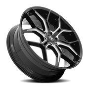 Asanti Black Label Monarch Truck 22x9.5 +38 6x139.7mm 100.5mm Gloss Black Milled