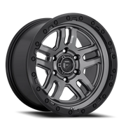 Fuel AMMO 18x9 +1 6x135mm 87.1mm Matte Gunmetal Black Bead Ring
