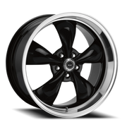 American Racing Torq Thrust M 16x7 +35 5x110mm 65.1mm Gloss Black Machined Lip
