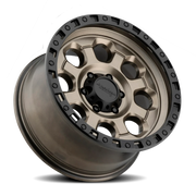 American Racing AR201 18x9 +35 5x120mm 72.6mm Matte Bronze Black Lip