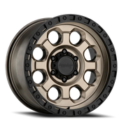 American Racing AR201 18x9 +35 6x139.7mm 100.5mm Matte Bronze Black Lip