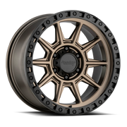 American Racing AR202 18x9 +0 6x139.7mm 106.25mm Matte Bronze Black Lip