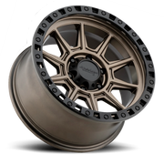 American Racing AR202 18x9 +0 6x139.7mm 106.25mm Matte Bronze Black Lip