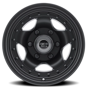 American Racing AR23 BK 16x8 +0 6x139.7mm 108mm Satin Black Clear Coat