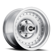 American Racing Outlaw I 15x7 -6 5x114.3mm 83.06mm Machined Silver Clear Coat