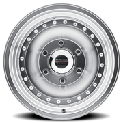 American Racing Outlaw I 15x7 -6 5x114.3mm 83.06mm Machined Silver Clear Coat