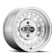 American Racing Outlaw II 14x7 +0 4x114.3mm 75.5mm Machined Silver Clear Coat