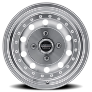 American Racing Outlaw II 14x7 +0 4x114.3mm 75.5mm Machined Silver Clear Coat