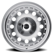 American Racing Outlaw II 15x8 -19 5x120.65mm 83.06mm Machined Silver Clear Coat