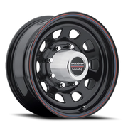 American Racing AR767 16x8 +12 8x165.1mm 130.81mm Gloss Black Stripes