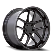 American Racing AR942 20x12 +6 5x115mm 71.5mm Matte Black Gloss Black Lip