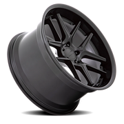 American Racing AR942 20x12 +6 5x115mm 71.5mm Matte Black Gloss Black Lip