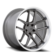 American Racing AR942 20x12 +6 5x115mm 71.5mm Matte Gunmetal Machined Lip