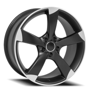 OE Wheels AU29 19x8.5 +35 5x112mm 66.6mm Satin Black Machined