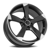 OE Wheels AU29 19x8.5 +35 5x112mm 66.6mm Satin Black Machined