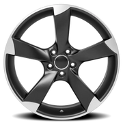 OE Wheels AU29 19x8.5 +35 5x112mm 66.6mm Satin Black Machined