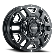 Ultra AWD Transit Van 16x6 +84 6x180mm 138.8mm Gloss Black Milled Accents-Clear Coat