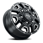 Ultra AWD Transit Van 16x6 +84 6x180mm 138.8mm Gloss Black Milled Accents-Clear Coat
