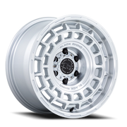 Black Rhino AWOL 17x8.5 -10 6x139.7mm 106.1mm Silver Machined Face