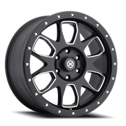 ATX AX196 20x9 +45 6x139.7mm 93.1mm Satin Black Milled Accents