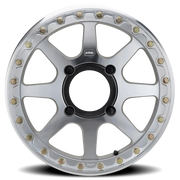 KMC Addict 2 Beadlock UTV 15x6 +38 4x156mm 132mm Machined Silver