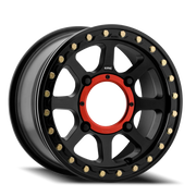 KMC Addict 2 Beadlock UTV 15x6 +38 4x137mm 112.1mm Satin Black