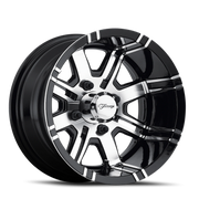 Fairway Alloys Aggressor 12x7 -40 4x101.6mm 70.7mm Gloss Black Machined