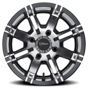 Fairway Alloys Aggressor 12x7 -40 4x101.6mm 70.7mm Gloss Black Machined