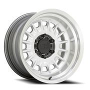 Black Rhino Aliso 18x9 +12 5x150mm 110.1mm Gloss Silver Mirror Cut Face-Mirror Cut Lip