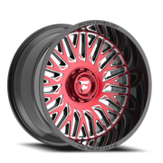 Fittipaldi Offroad Alpha Series 26x12 -44 6x135mm 106.2mm Gloss Black Machined Face-Red Tint