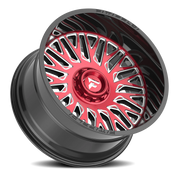 Fittipaldi Offroad Alpha Series 26x12 -44 6x135mm 106.2mm Gloss Black Machined Face-Red Tint