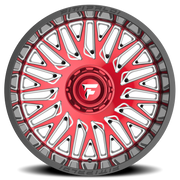 Fittipaldi Offroad Alpha Series 22x12 -44 8x180mm 124.3mm Gloss Black Machined Face-Red Tint