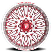 Fittipaldi Offroad Alpha Series 22x12 -44 6x135mm 106.2mm Gloss Red Machined