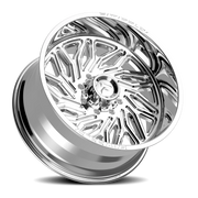 Fittipaldi Offroad Alpha Series 24x12 -44 6x135mm 106.2mm Chrome Mirror Coat Chrome