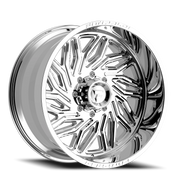 Fittipaldi Offroad Alpha Series 24x12 -44 8x165mm 125.2mm Chrome Mirror Coat Chrome