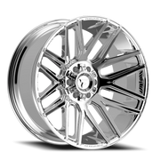 Fittipaldi Offroad Alpha Series 22x10 -19 8x165mm 125.2mm Chrome Mirror Coat Chrome