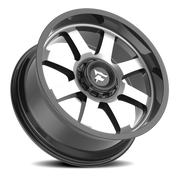 Fittipaldi Offroad Alpha Series 18x9 +12 8x165mm 130.2mm Gloss Black Machined