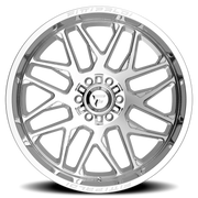 Fittipaldi Offroad Alpha Series 20x10 -19 6x135mm 106.2mm Chrome Mirror Coat Chrome