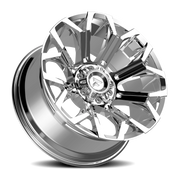 Fittipaldi Offroad Alpha Series 22x12 -44 5x139.7mm 110.2mm Chrome Mirror Coat Chrome