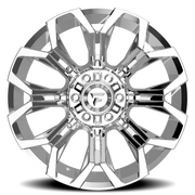 Fittipaldi Offroad Alpha Series 22x12 -44 6x135mm 106.2mm Chrome Mirror Coat Chrome