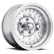 Pacer Aluminum Mod 16x8 -6 5x139.7mm 107.95mm Machined Silver Clear Coat