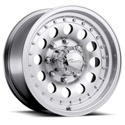 Pacer Aluminum Mod 16x7 -8 8x165.1mm 130.18mm Machined Silver Clear Coat