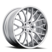 TSW Amaroo 19x10.5 +27 5x114.3mm 72mm Silver Brushed Face-Chrome Lip