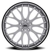 TSW Amaroo 19x10.5 +27 5x114.3mm 72mm Silver Brushed Face-Chrome Lip