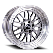 RTX R-Spec Amaze II 17x7.5 +40 5x114.3mm 73.1mm Black Machined Lip