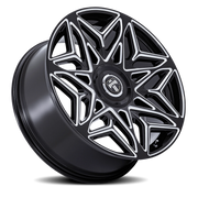 DUB Anomaly 24x9 +38 5x115mm 74.1mm Gloss Black Milled