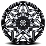 DUB Anomaly 24x10 +15 5x115mm 74.1mm Gloss Black Milled