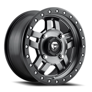 Fuel Anza UTV 15x7 +13 4x136mm 110.2mm Matte Anthracite Black Ring
