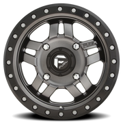 Fuel Anza UTV 14x7 +13 4x156mm 132mm Matte Anthracite Black Ring